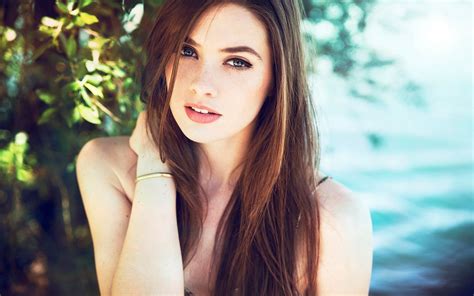 Eyes Model Sensual Gaze Women Brunette HD Wallpaper Rare Gallery