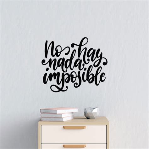 Vinilos Adhesivos Decorativos Frase Motivadora No Hay Nada Imposible