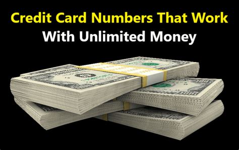 Credit Card Numbers That Work With Unlimited Money Pomcop