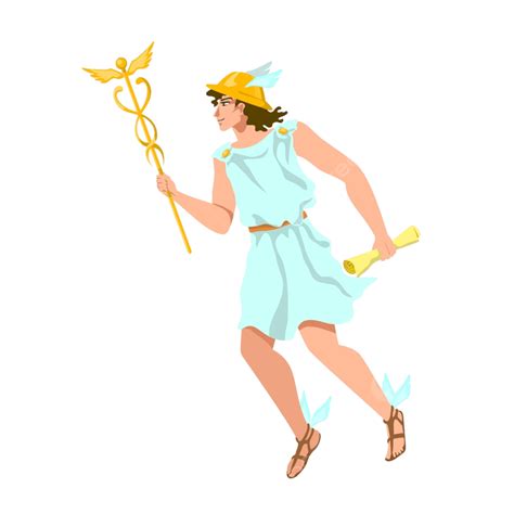 hermes mythology drawing hermes greek god  vector art