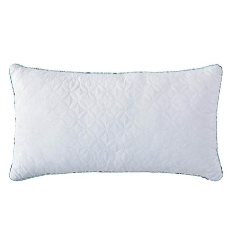 Afton White Polyester Boudoir 13 In X 24 In Decorative Throw Pillow