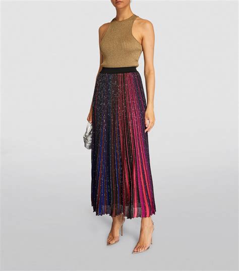 Missoni Pleated Midi Skirt Harrods US