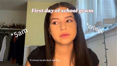 Prep Grwm First Day Of Highschool Junior Year Youtube