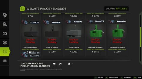 Fs Pack De Poids V Mod Fs Mods Fs Mods