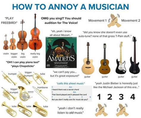 How To Annoy A Musician Music Memes Funny Music Jokes Band Humor