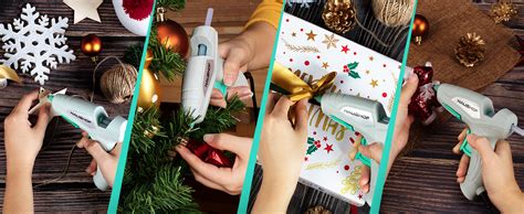 Amazon HAUSHOF Mini Hot Glue Gun Kit With Hot Glue Sticks Piece For Home Decoration