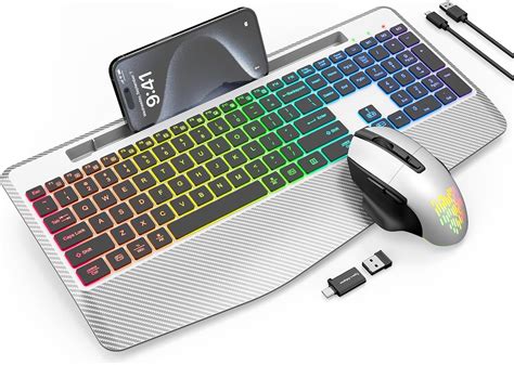 Amazon Sablute Wireless Keyboard And Mouse Combo Color Backlit