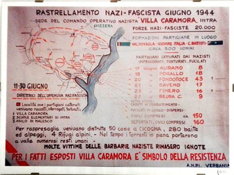 Mappa Rastrellamento Nazifascista Del Giugno 1944 Sala Storica Della