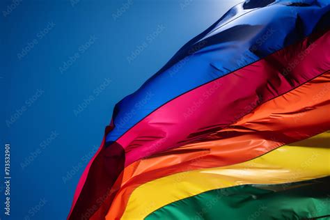 Abstract Background Colours Of The Pride Flag The Rainbow Symbol Of Homosexual Gay Lesbian
