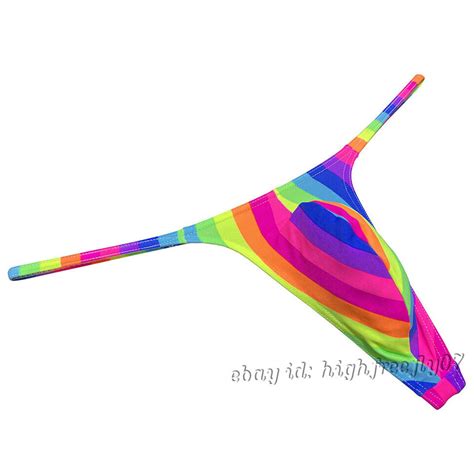 Men Slim Pouch Thong Underwear Strap Bikini Underpants Minimum Coverage G String Ebay
