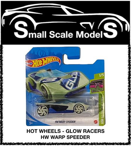 HOT WHEELS GLOW RACERS HW WARP SPEEDER Small Scale Models