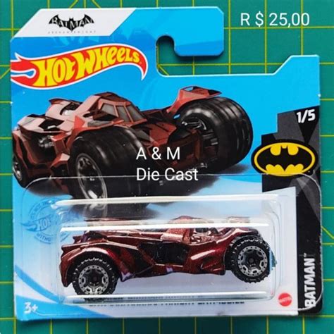 Miniatura Carrinho Hot Wheels Batman Arkham Knight Batmobile Shopee Brasil