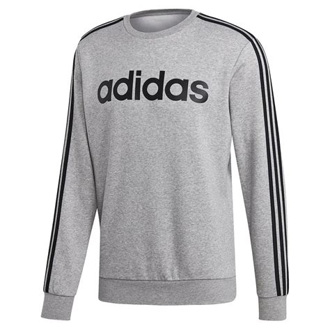 adidas Essentials 3 Stripes Crewneck Grey, Runnerinn