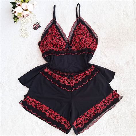 BABY DOLL EM RENDA BICOLOR Sex Shop e Moda Intíma Cajati Vale do Ribeira