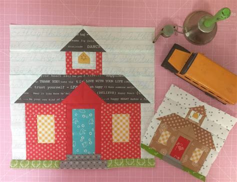 Schoolhouse Block Tutorial Quilt Block Tutorial House Quilt Block