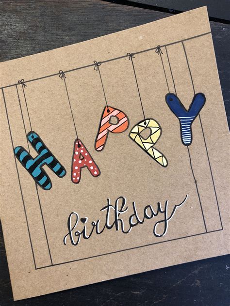 Pin On Handlettering Creative Birthday Cards Happy Birthday Cards