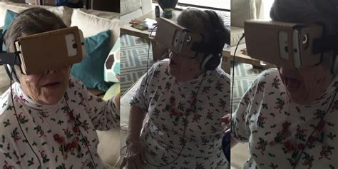 Adorable Grandma Tries Vr For The First Time Completely Loses It