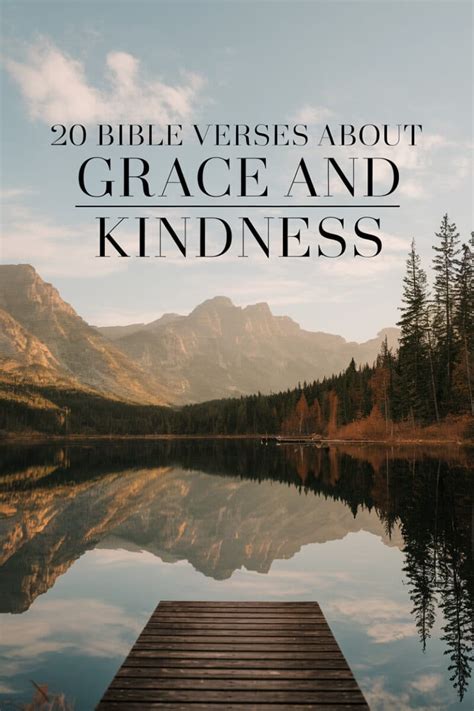 The Convergence of Grace and Kindness: Key Bible Verses