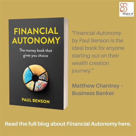 book blog financial autonomy major street publishing