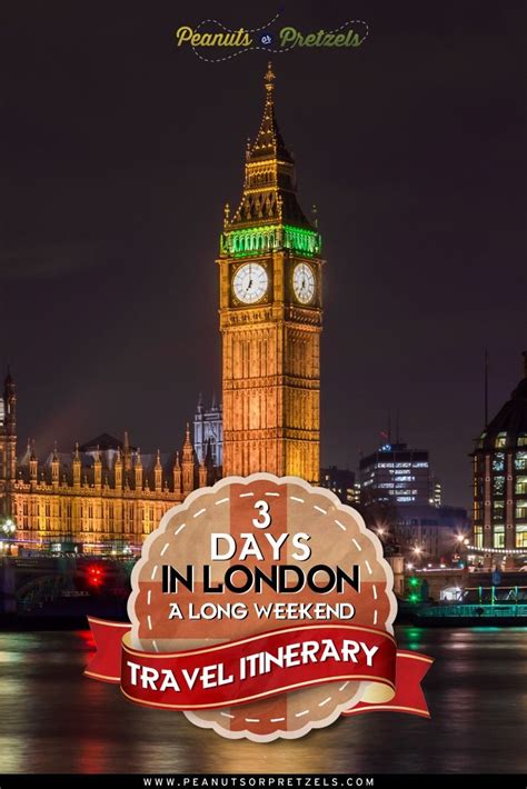 Travel Itinerary 3 Days In London A Long Weekend Peanuts Or