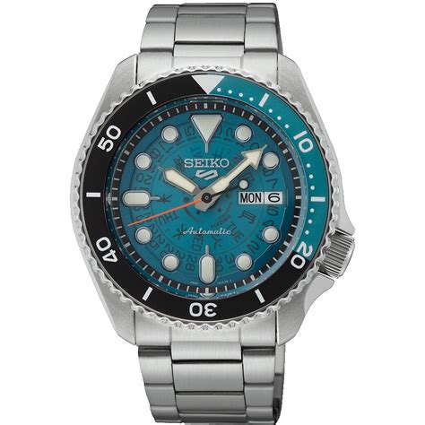 Seiko 5 Sports Automatik Day-Date Blau | SRPJ45K1