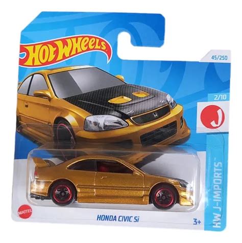 Honda Civic Si Hot Wheels Tarjeta Corta Meses sin interés