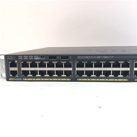 Cisco WS C2960X 48LPD L Gigabit Ethernet PoE Switch W Stack Module