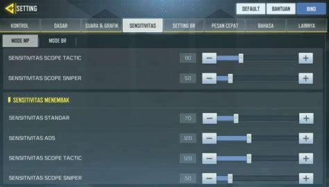 Cara Setting Sensitivitas Terbaik Call Of Duty Mobile BLOG DIMAS