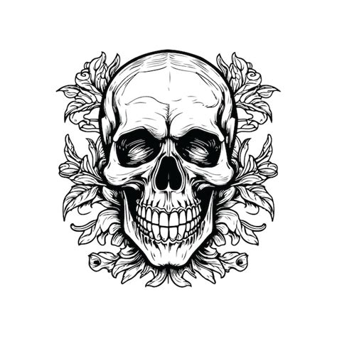 Skull Vector Art Illustration Premium Ai Generated Vector