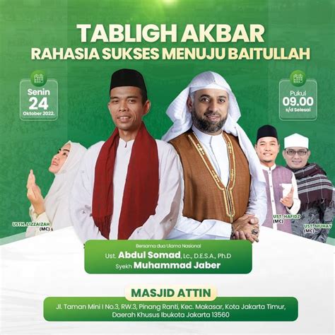 Tabligh Akbar Bersama Syekh Muhammad Jaber Dan Ustadz Abdul Somad