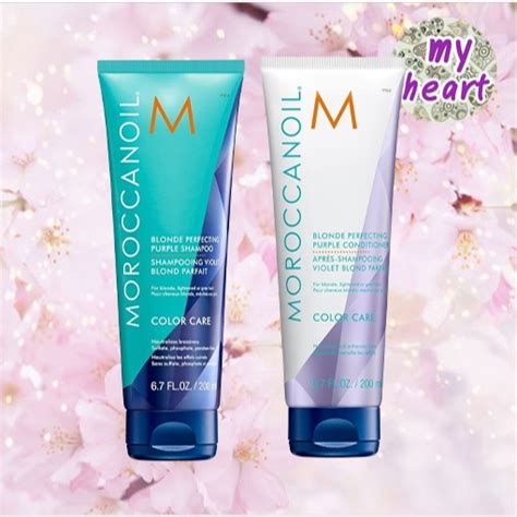 Moroccanoil Blonde Perfecting Purple Shampoo Conditioner ml แชมพครมนวดสำหรบผมทำส แชมพ