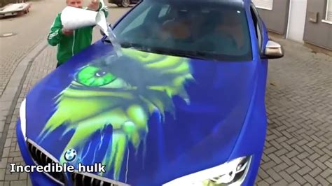 Real Life Color Changing Car Thermochromic Paint Youtube