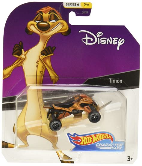 Amazon Hot Wheels Lion King Timon Character Car Series Scale Toys Games