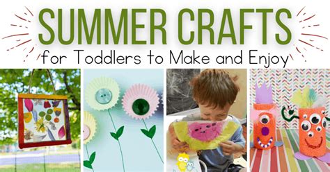10 Adorable Summertime Crafts for Toddlers to Make