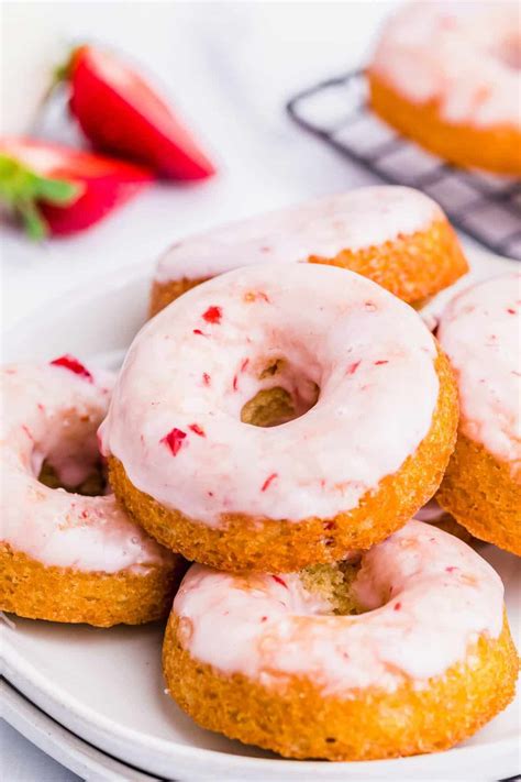 Strawberry Buttermilk Donuts Strawberry Donut Recipe