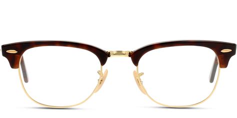 Rayban Rx5154 Clubmaster Eyeglasses For Men In Red Havana