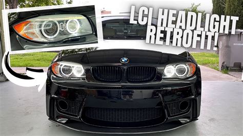 Bmw Series E E Lci Headlight Retrofit Xenon Youtube