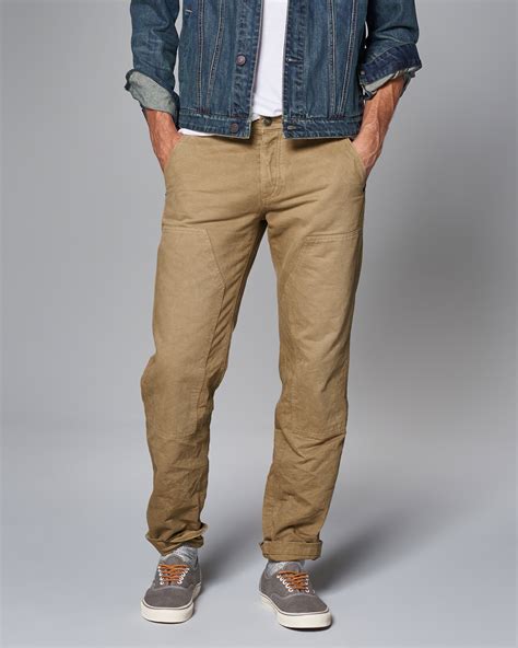 Lyst Abercrombie Fitch Relaxed Carpenter Pants In Natural For Men