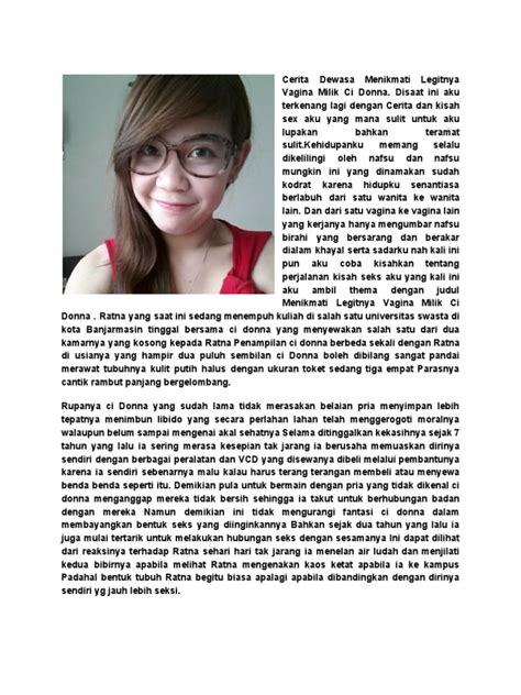 Cerita Dewasa Menikmati Legitnya Vagina Milik Ci Donna | PDF