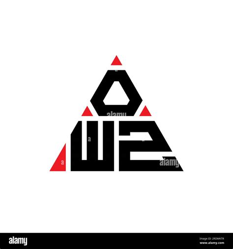 owz triangle letter logo design  triangle shape owz triangle logo