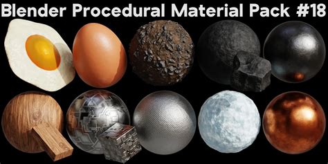 Blender Procedural Material Pack Flippednormals