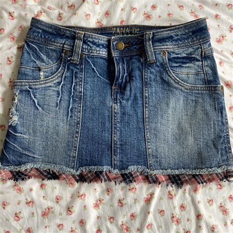 Y K Mcbling Low Rise Micro Mini Skirt With Hot Pink Depop