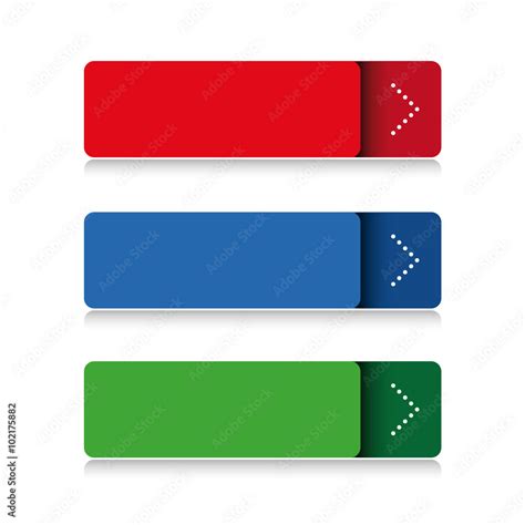 Blank button vector set Stock Vector | Adobe Stock