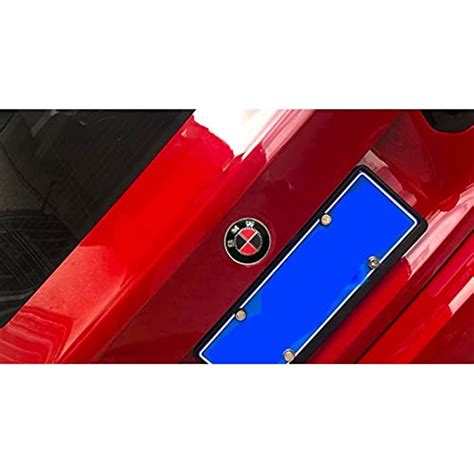 2pcs Carbon Fiber Front And Rear Logo Black Emblem Set Compatible With