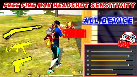 Secret Headshot Sensitivity 100 Working In All Gun 🔥😍 Free Fire Max