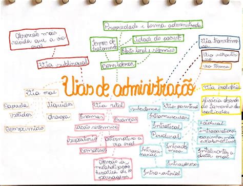 Mapas Mentais Sobre Vias De AdministraÇÃo Study Maps