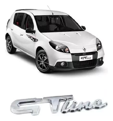 Emblema Gt Line Traseiro Original Renault Sandero