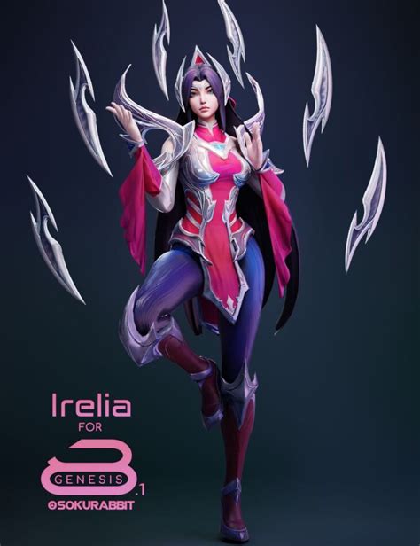 Irelia Character And Bikini Set For Genesis 3 Female S And Genesis 8 Female S Render State