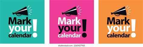 Mark Your Calendar On Speech Bubble Stock Vector Royalty Free