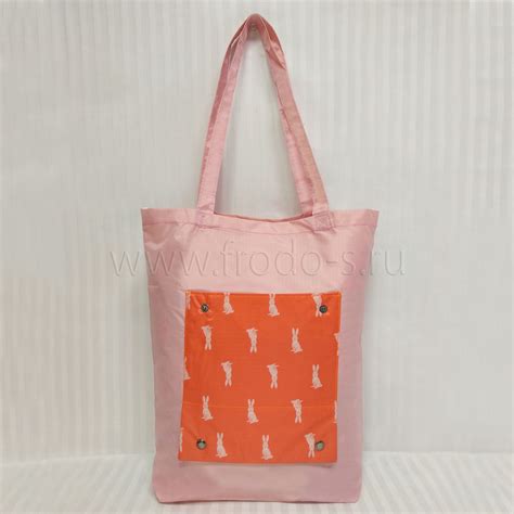 Сумка трансформер из полиэстера 35x40 СП002, розовая 885 купить оптом в ...